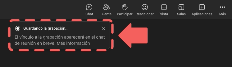 Grabar reuniones en Microsoft Teams